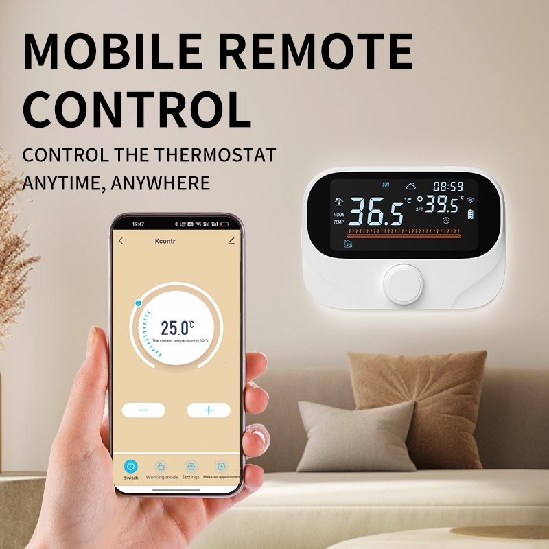 Tuya WiFi Akıllı Termostat, °C/°F Seçilebilir Ekranlı