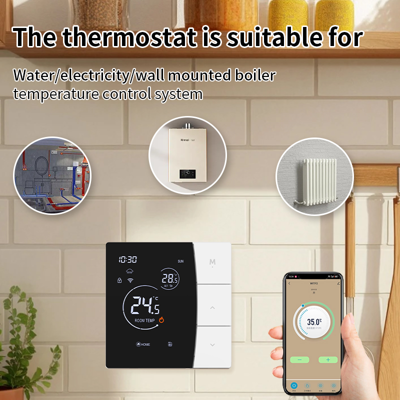 Sdm6 led düğme termostatı